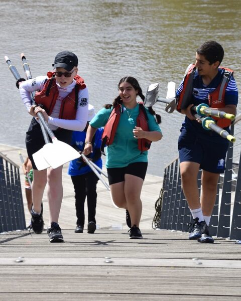 Children taking part in Fulham Reach Boat Club's watersports