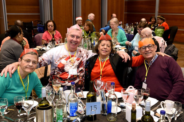 People enjoying the 2023 Big Christmas Lunch