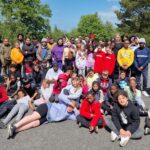 Children and teenagers gathered at the Sulgrave Youth Club