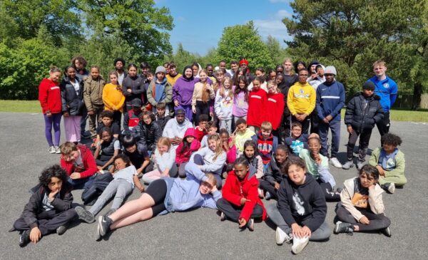 Children and teenagers gathered at the Sulgrave Youth Club